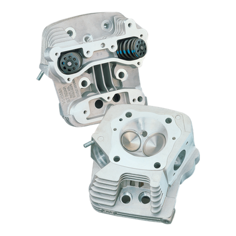S&S 90-1015 Cycle 84-99 BT 83cc Cylinder Head Kit For S&S 4in Bore - Natural Alu
