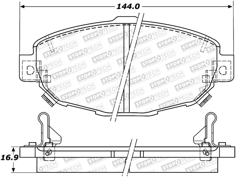 Stoptech 308.0571 Street Brake Pads - Front