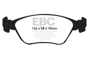 EBC UD783 98-05 Volvo C70 2.3 Turbo T5 (16in Wheels) Ultimax2 Front Brake Pads