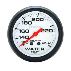 AutoMeter 5832 Autometer Phantom 66mm 120-240 Deg F Mechanical Water Temperature Gauge