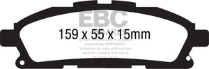 EBC UD1552 11+ fits Nissan Quest 3.5 Ultimax2 Front Brake Pads