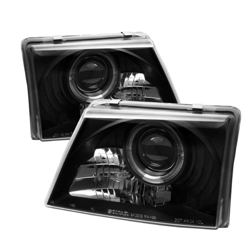 Spyder 5010520 fits Ford 98-00 Ranger Projector Headlights LED Halo Black High