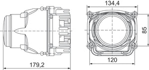 Hella LA012758121 90mm Bi-LED High - Low Beam 2nd Gen (SAE) Module