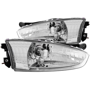 ANZO 121106 1997-2002 Mitsubishi Mirage Crystal Headlights Chrome