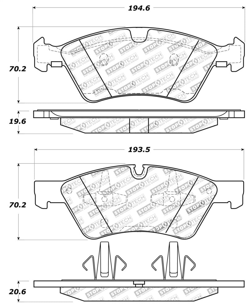 Stoptech 309.1123 Performance Brake Pads