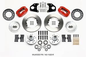Wilwood 140-11020-R fits Forged Dynalite Front Kit 11.00in Red 62-72 CDP B & E