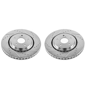 PowerStop fits Acura 14-16 MDX Front Evolution Drilled & Slotted Rotors - Pair