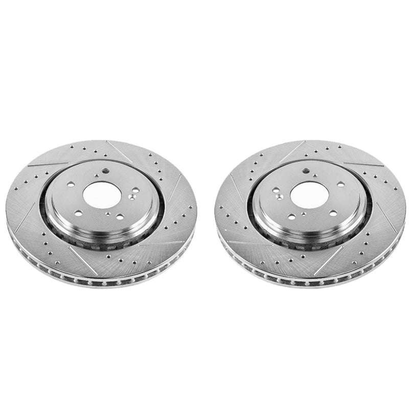 PowerStop fits Acura 14-16 MDX Front Evolution Drilled & Slotted Rotors - Pair