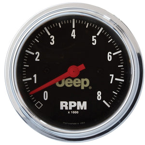 AutoMeter 880246 Autometer fits Jeep 85.7mm In-Dash 8000 RPM Tachometer Gauge