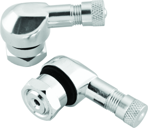 BikeMaster 151790 BikeMaster Valve Stem 2/Piece Pack Silver