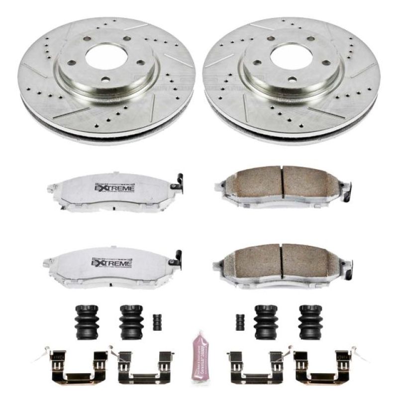 PowerStop K152-26 03-04 fits Infiniti M45 Front Z26 Street Warrior Brake Kit
