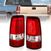 ANZO 311335 2006 fits Chevy 03-20 Silverado 1500 LED Taillights Plank Style Chrome With Red/Clear Lens