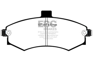 EBC UD941 02-06 fits Hyundai Elantra 2.0 Ultimax2 Front Brake Pads