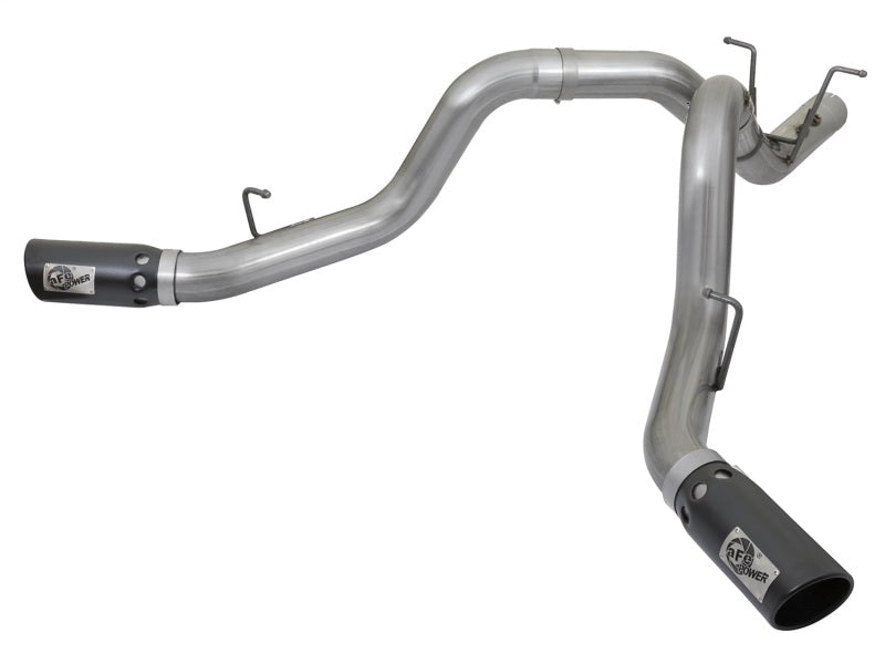 AFE 49-44086-B BORE-HD 4in 409-SS DPF-Back Exhaust w/Dual Black Tips 2017 fits