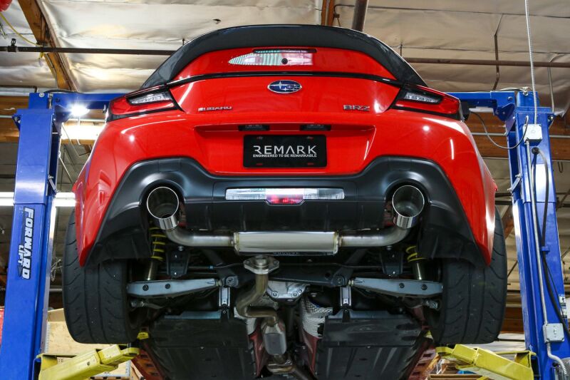 Remark RO-TSZ8-SM 22+ fits Subaru BRZ/fits Toyota GR86 Axle-Back Exhaust - Stainless Single Wall Tips