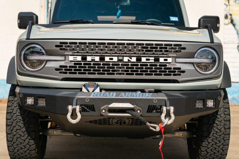 Road Armor 6213F10B 2021+ fits Ford Bronco Stealth Front Winch Bumper - Tex Blk