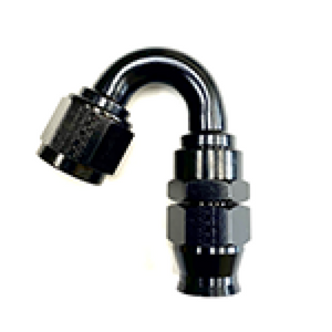 Fragola 681506B-6QD -6AN Real Street x 150 Degree 3/8 EFI Quick Disconnect Hose End Black