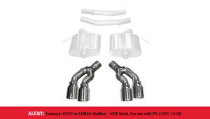 CORSA Performance 14359 Corsa 2016-2019 fits Cadillac CTS-V 2.75in Inlet / 4.0in Outlet Polished Tip Kit (For Corsa Exhaust Only)