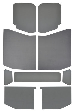 DEI  50171 fits Jeep 18-23 Wrangler JL 4-Door Boom Mat Headliner - 9 Piece - Gra