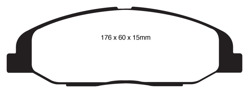 EBC DP21827 fits Cadillac 08-13 CTS 3.0 Greenstuff Front Brake Pads