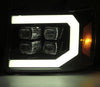 AlphaRex  880607 fits GMC 07-14 2500HD NOVA LED Proj Headlight Plank Style Matte