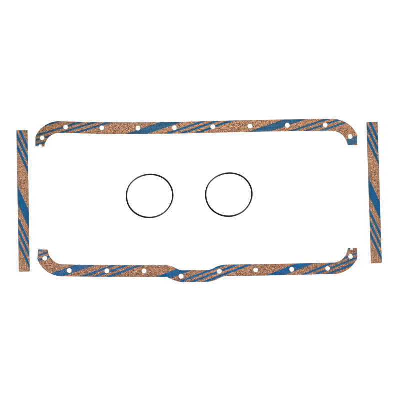 Fel-Pro OS4250C OS 4250 C Engine Oil Pan Gasket Set Blue Stripe cork-rubber