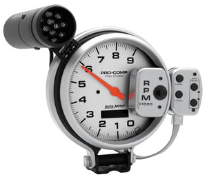 AutoMeter 6832 Autometer Ultra-Lite 127mm Tachometer 0-9000 RPM Pro-Stock Pedestal w/ Super Lite and Peak Mem