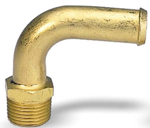 Moroso 65130 Streamline Fuel Line Fitting - 3/8in NPT to 1/2in Hose - 90 Degree