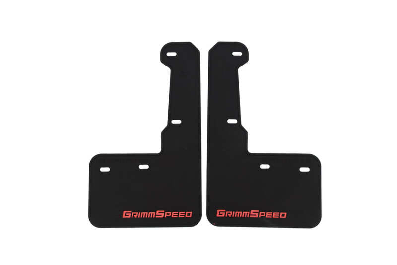 GrimmSpeed GRM.1021.1.RED 15-21 fits Subaru WRX/STI Mudflaps - Blk w/ Red Lettering