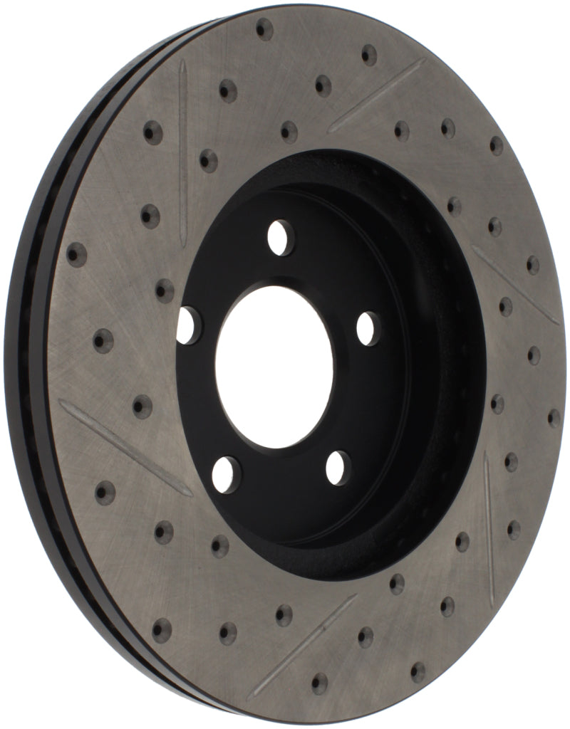 Stoptech 127.61072L 03-09 Lincoln Town Car / 03-09 Mercury Grand Marquis Front Left Slotted & Drilled Rotor