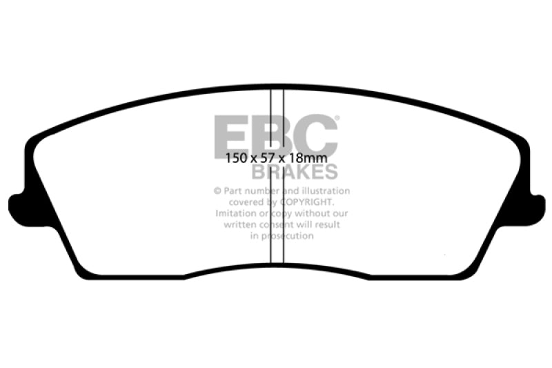 EBC DP21723 fits Chrysler 05-09 300 2.7 Greenstuff Front Brake Pads