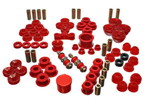 Energy Suspension 16.18104R 90-93 fits Acura Integra Red Hyper-Flex Master Bushing Set