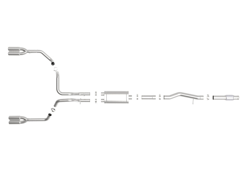 AFE 49-34102-P  Series 4-3in 304SS Exhaust Cat-Back w/ Pol Tips 2019 fits GM Si