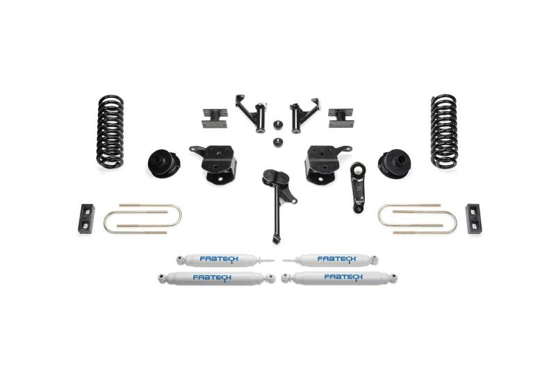 Fabtech K3143 fits Ram 13-18 3500 4WD 5in Basic Kit w/Perf Shks