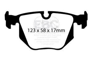 EBC DP21118 04-06 fits BMW X3 2.5 (E83) Greenstuff Rear Brake Pads