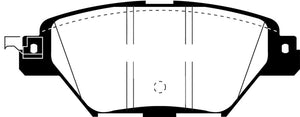EBC UD1934 2016+ fits Mazda CX-9 2.5L Turbo Ultimax2 Rear Brake Pads