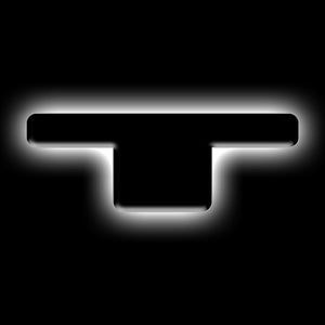 ORACLE Lighting 3141-T-001 Universal Illuminated LED Letter Badges - Matte Blk Surface Finish - T