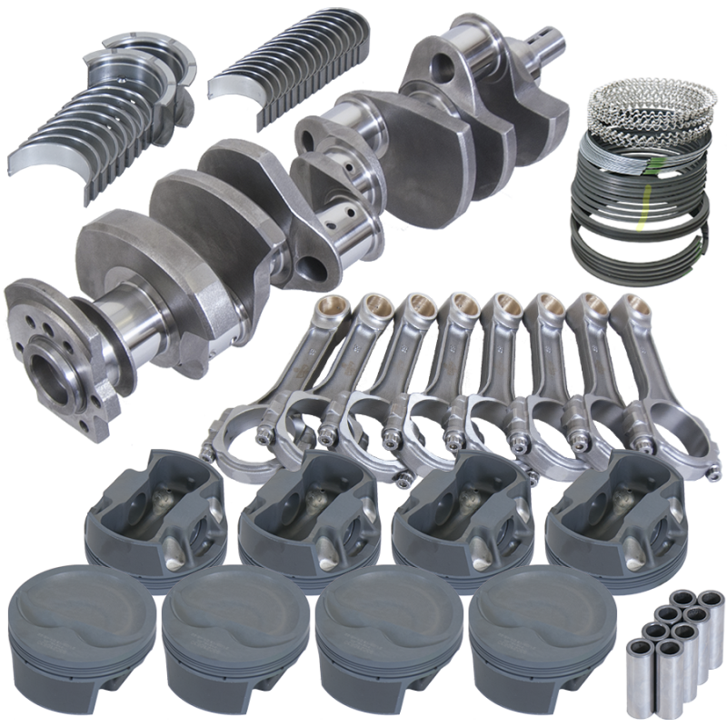 Eagle 13052L040 fits Chevy LT1350 1Pc 3.750in Crank 6.000in I-Beam Rods -16cc 4.040in Pistons Rotating Assembly