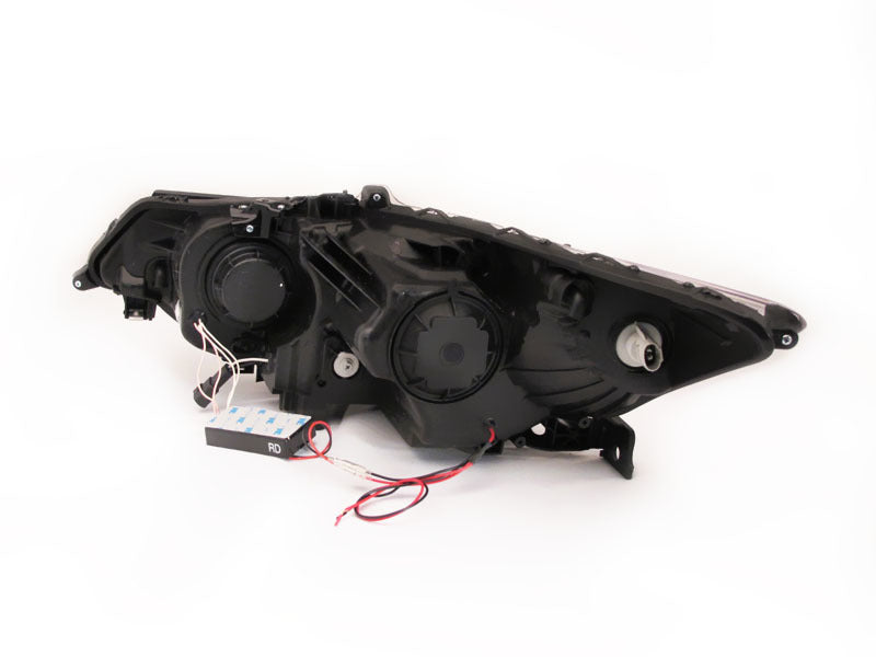 ANZO 121393 2012 fits Acura 09-20 Tsx Projector Headlights w/ Halo Black (CCFL) (HID Compatible)