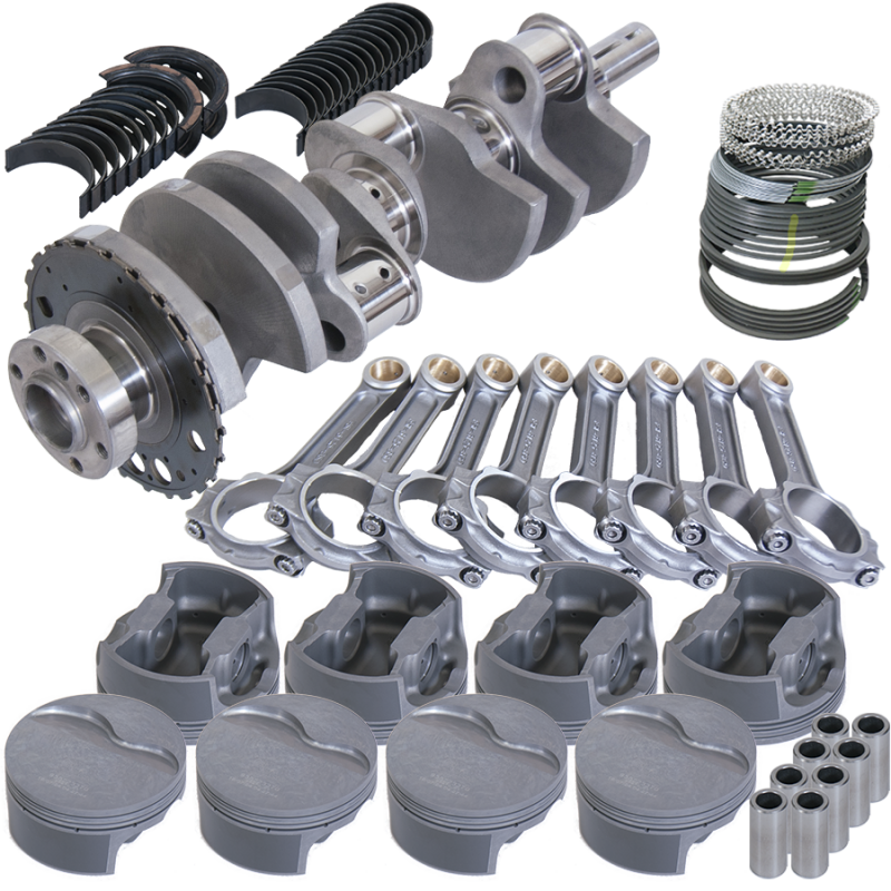 Eagle 629384030 fits Chevy LS3 4.000in Crank 24 Tth Rlctor 6.125in I-Beam Rods 4.030in Pistons Rotating Assembly