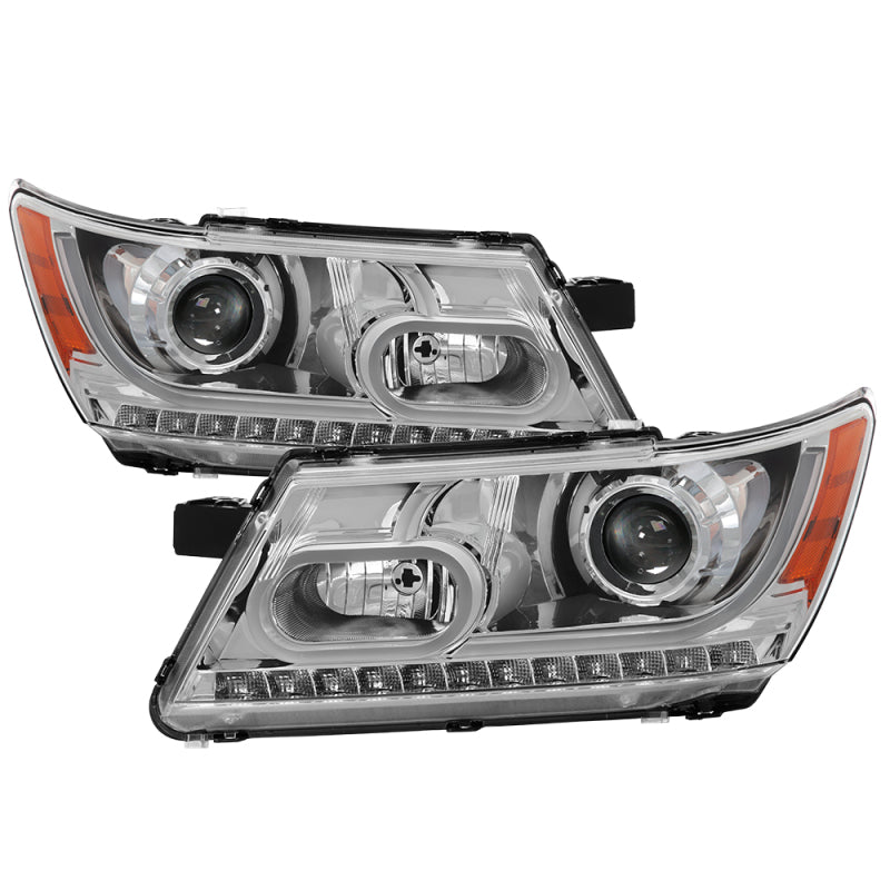 xTune 9036637 fits Dodge Journey 2009-2014 Light Bar DRL Projector - Black PRO-