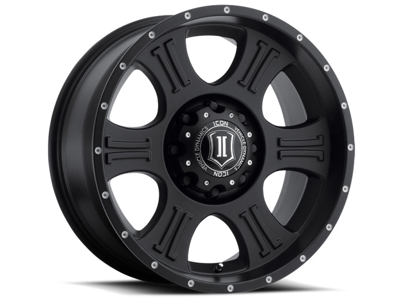 ICON 1020905556SB Shield 20x9 5x150 16mm Offset 5.625in BS 110.1mm Bore Satin Black Wheel