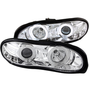 ANZO 121159 1998-2002 fits Chevrolet Camaro Projector Headlights w/ Halo Chrome