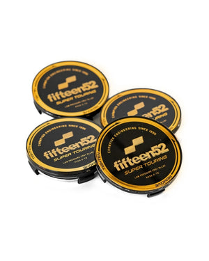 fifteen52 52-ST-CAP-BLKGOLD-SET Super Touring (Chicane/Podium) Center Cap Set of Four - Blk/Gold
