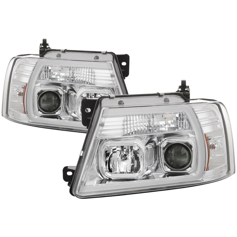 Spyder 5084637 fits Ford 04-08 F-150 Light Bar Projector Headlights - Chrome (P