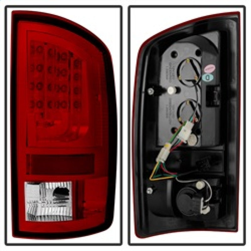 Spyder 5081827 fits Dodge 02-06 Ram 1500 Version 2 LED Tail Light - Red Clear A