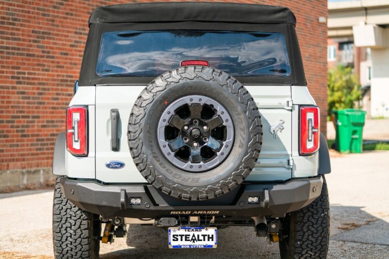 Road Armor 6213R3B 2021+ fits Ford Bronco Stealth Rear Slim Fit Bumper - Tex Blk