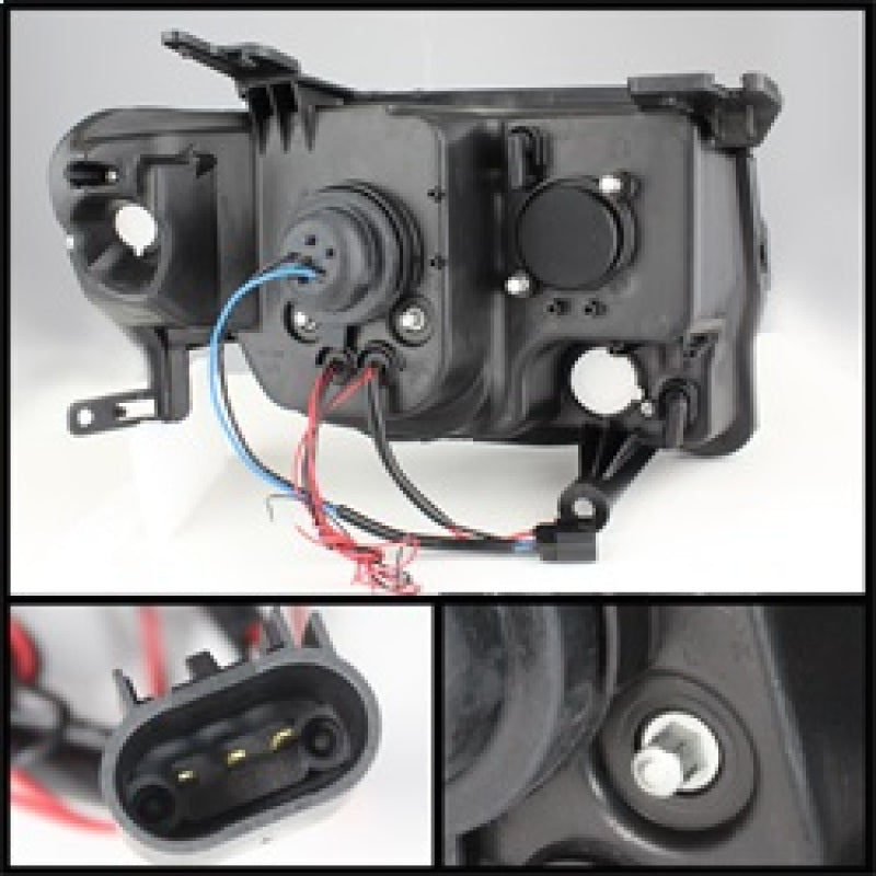 Spyder 5074225 fits Ford 08-12 Escape Projector Headlights Halogen Model Only -