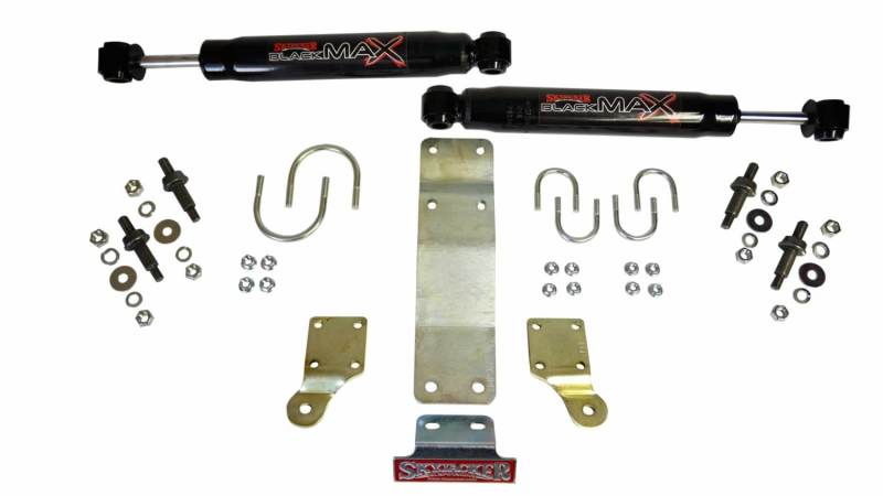 Skyjacker 8206 2017 fits Jeep 07-20 Wrangler (JK/JKU) (Use w/ JK717TR) Dual Steering Damper Kit w/ Black Max