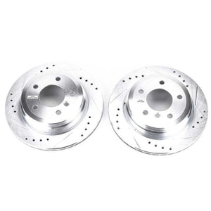 PowerStop fits BMW 325xi Rear Evolution Drilled & Slotted Rotors - Pair